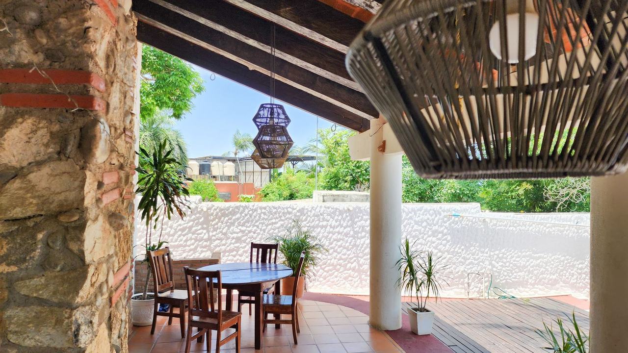 The dining terrace
